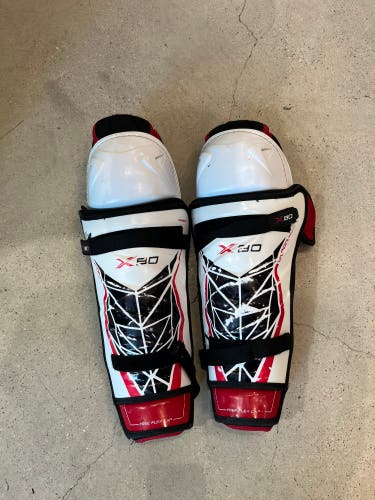 Senior Bauer Vapor X80 Shin Pads 16" (Used)