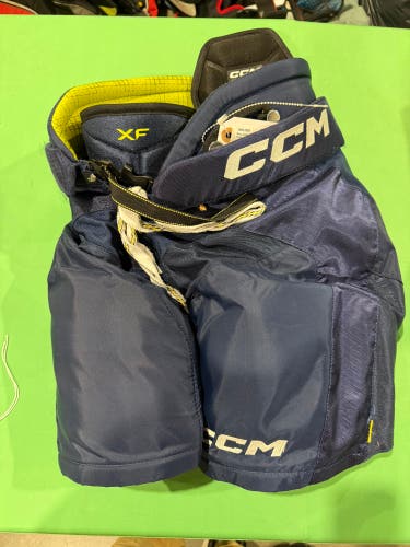 Blue Junior Medium CCM Tacks XF Hockey Pants (Used)