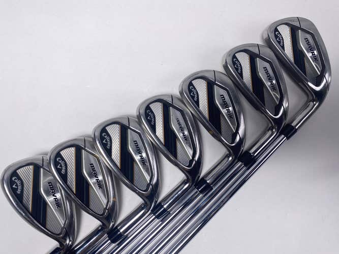 Callaway Mavrik Iron Set 5-PW+AW True Temper Elevate VSS 95g Stiff Steel Mens RH
