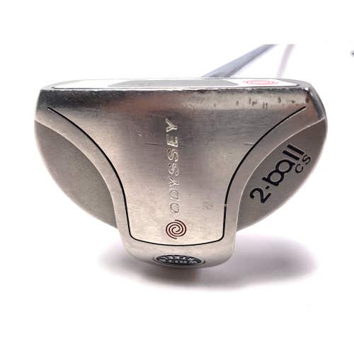 Odyssey White Steel 2-Ball Center Shaft Putter 35.5" SuperStroke Pistol GT RH