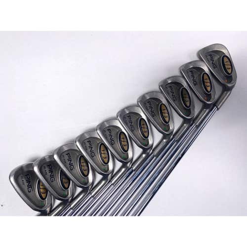 Ping i3 Blade Iron Set 2-PW+GW Green Dot/Orange Dot 2* Up Cushin JZ Stiff RH