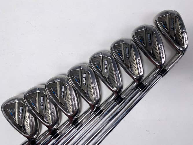 TaylorMade SIM2 MAX Iron Set 4-PW+AW KBS Max MT 85g Regular Steel Mens RH