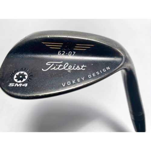 Titleist Vokey Spin Milled SM4 Black Lob Wedge LW 62* 7 Bounce Wedge RH