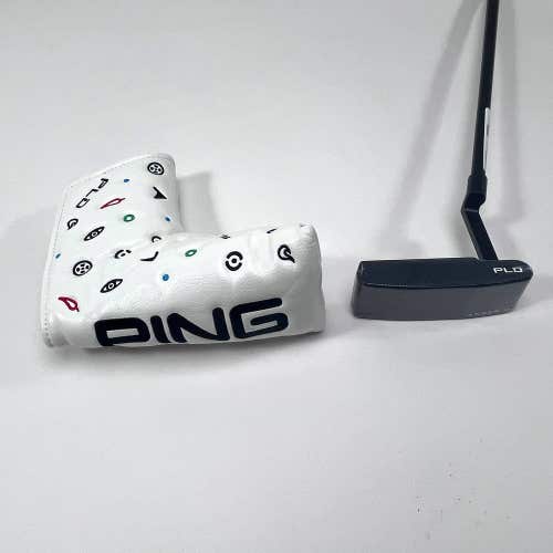 Ping PLD Milled Anser D Matte Black Putter 35" Black Dot Mens RH HC NEW
