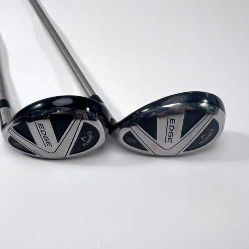 Callaway Edge 5 & 6 Hybrid Set 25* | 28* Edge Ladies Graphite Womens RH