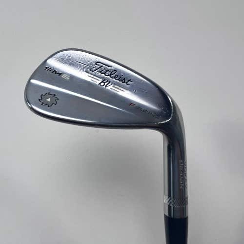 Titleist Vokey SM6 Tour Chrome Gap Wedge GW 46* 8 F SM6 Wedge Steel Mens RH