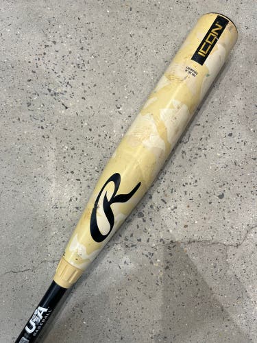 2025 Rawlings Icon Composite Bat USABat Certified (-10) Composite 21 oz 31" (Used)