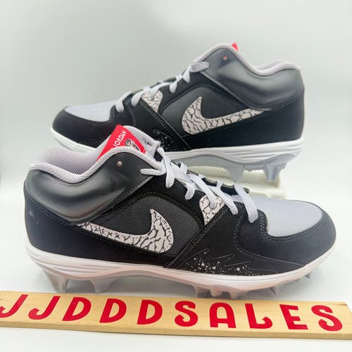 Nike Air Jordan Stadium 90 Low TD Football Cleats HQ0210-060 Black Men’s Sz 10.5
New Without Box