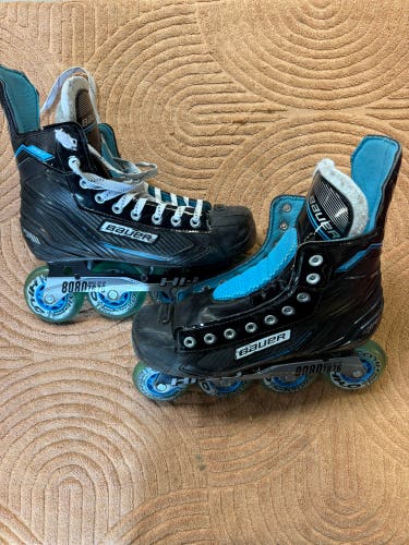 Senior Bauer RSX Inline Skates Regular Width Size 8 (Used)