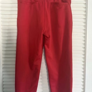 Mizuno Women Red Softball Pants Elastic Bottom size Medium (used)