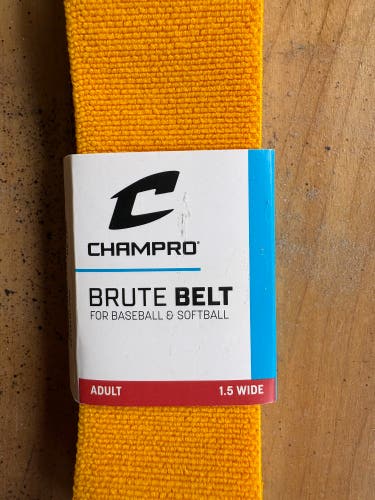 Champro brute belt, yellow, new