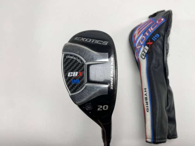 Tour Edge Exotics CBX 119 3 Hybrid 20* Project X EvenFlow 6.0 85g Stiff Mens RH