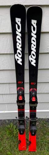 2024 Nordica Dobermann GSJ Plate 136 cm Racing Skis With Marker Race 8 TLT Bindings (Used)