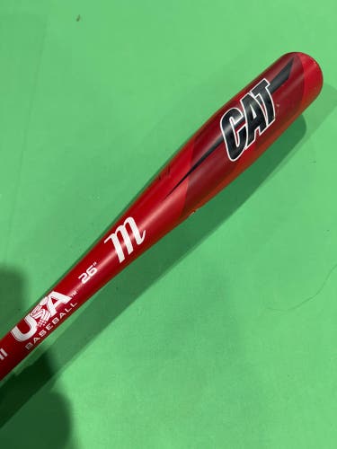 2021 Marucci CAT Alloy Bat USABat Certified (-11) Alloy 15 oz 26" (Used)