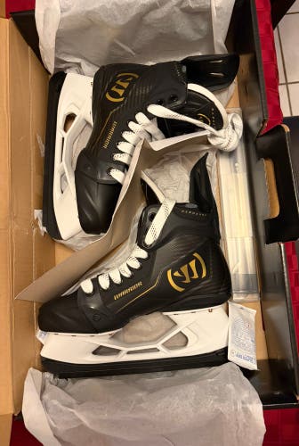 Black 2025 Warrior Alpha Pro Hockey Skates Regular Width 7.5 (New)