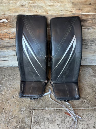 Black 34" Senior Bauer Vapor Hyperlite 2 Goalie Leg Pads