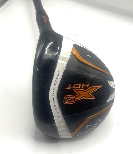 Callaway X2 Hot Pro 17 4 Wood Fairway Aldila ATX75-3.7 Stiff Graphite RH