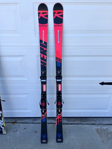 Unisex Rossignol Hero Athlete GS Pro 158 cm Racing Skis With Bindings Max Din 10 (Used)