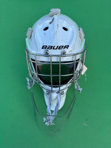 White Junior Bauer Profile 940x Goalie Mask