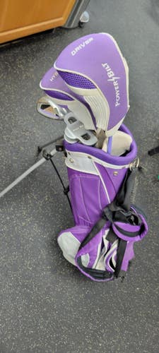 Used Powerbilt 5 PIECE WITH BAG Jr Package Set RH Purple 5 Piece 11497-S000161981