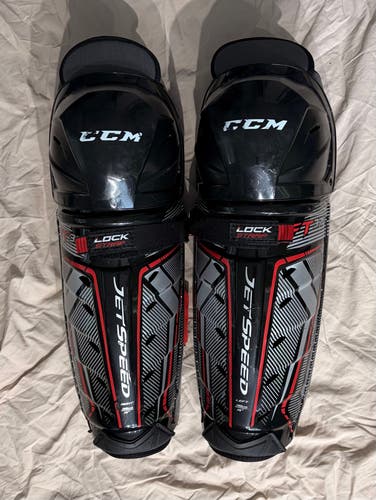 Senior CCM JetSpeed FT370 14" Shin Pads (Used)