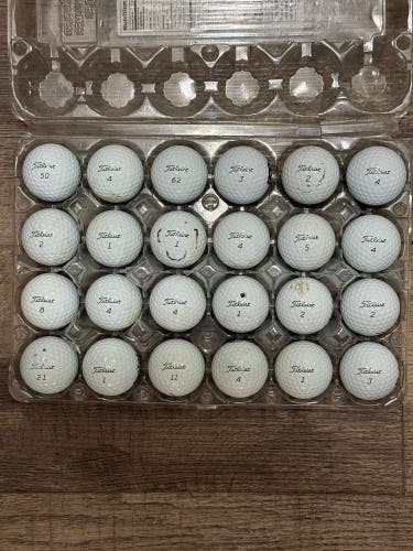 24 Titleist Pro V1 Golf Balls - 3A Condition