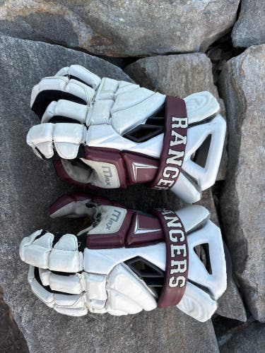 Used Maverik Max Lacrosse Gloves large