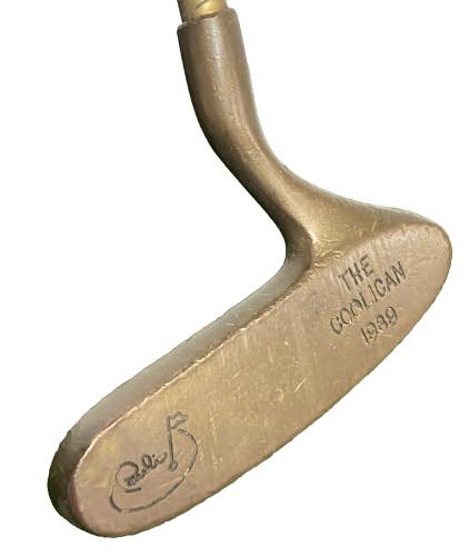 Phantom Golf "The Coolican" 1989 Brass Putter RH Graphite 35" Vintage Wrap Grip