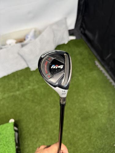 TaylorMade M4 4 Hybrid 22* Atmos 7s Stiff Flex Shaft RH No HC