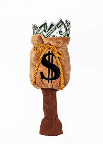 NEW Daphnes Headcovers Money Bag 460cc Driver Golf Headcover