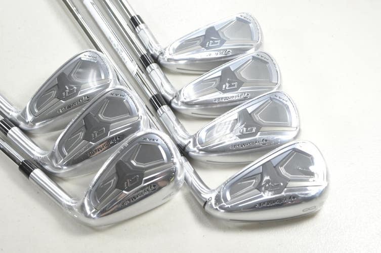 TaylorMade Qi Max 5-PW,AW Iron Set Stiff Flex Right KBS MAX MT 85g Steel #218750