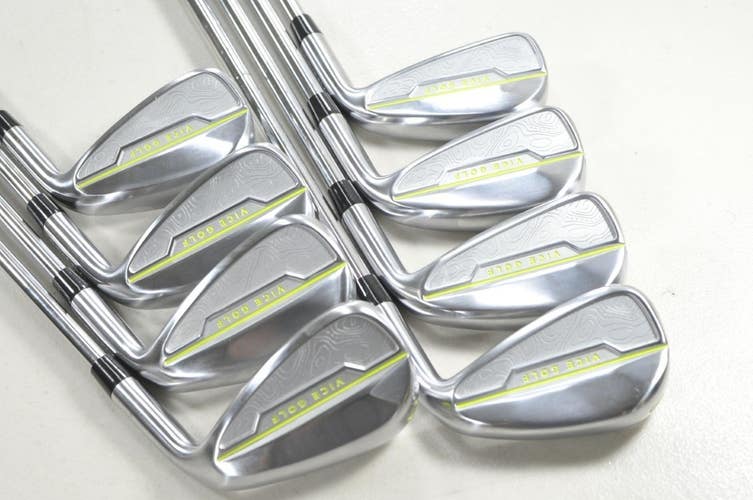 Vice VG102 Lime 5-PW,AW,SW Iron Set Regular Flex KBS Tour 120 RH Steel # 218779
