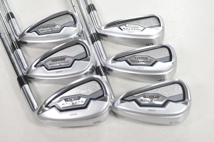 Callaway Quantum Max OS 5-PW Iron Set Stiff Flex RH Elevate 85g Steel # 222007