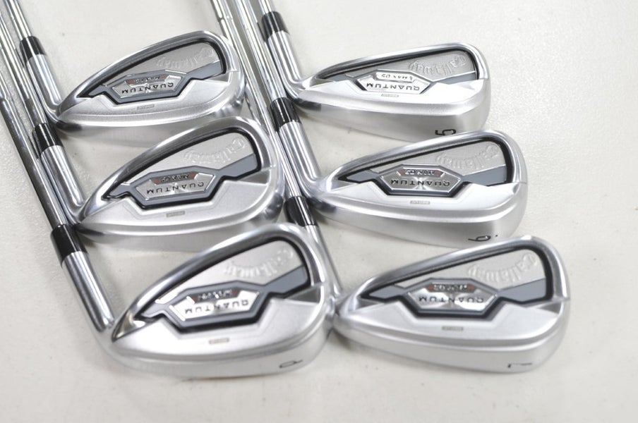 Callaway Quantum Max OS 5-PW Iron Set Stiff Flex RH Elevate 85g Steel # 222007