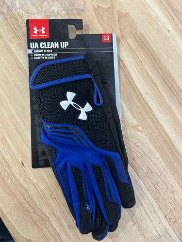 Large Under Armour clean up Batting Gloves (New)