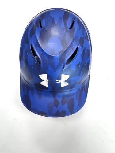 Used Under Armour 6 1/2- 7 1/2 Batting Helmet No Mask Royal Blue One Size 11860-S000316513