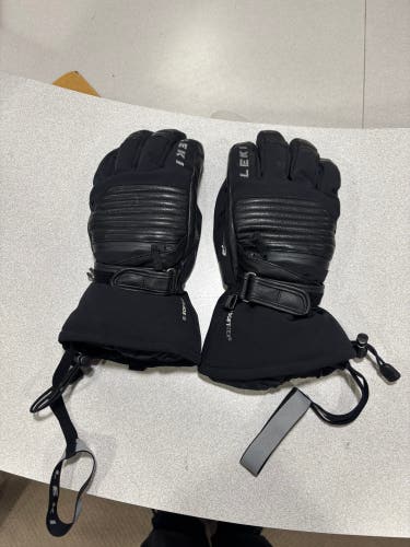 Black Small Kids Unisex Leki Gloves (New)