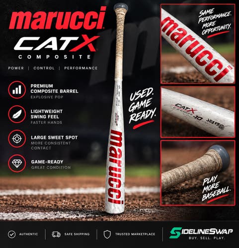 2025 Marucci CATX2 Alloy USSSA Certified Bat (-10) 20 oz 30" (Used)