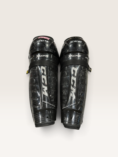 Used CCM TACKS Senior Shin Guards Black 15" 11847-S000039246