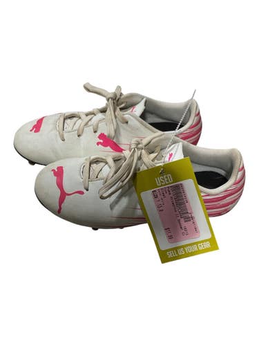 Used Puma Soccer Cleats White Youth 13.0 11847-S000039238