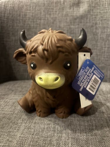 Squishy Highland Cow Squeezy Fidget Brown New with Tags