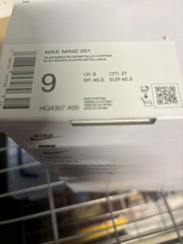 Blue Men's Size M 9.0 (W 10.0) Adult Nike MInd Slide Sandals (New)