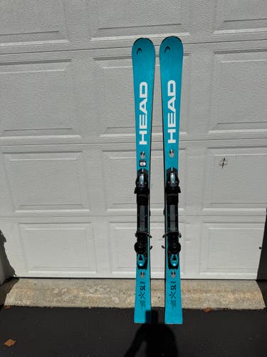 2025 All Mountain 160 cm HEAD WC Rebels e-SL Pro Skis With Bindings Max Din 14 (Used)