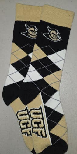 ST31 Mens NCAA UCF KNIGHTS Crew Socks Lot of 1 Pair MEDIUM New