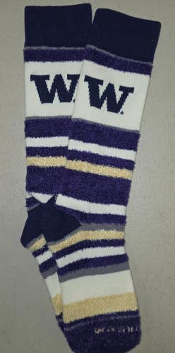 ST14 Mens NCAA WASHINGTON HUSKIES Crew Socks Lot of 1 Pair MEDIUM New