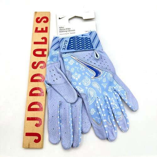Nike Alpha Elite Father’s Day Batting Gloves Player Issue MLB Bow Tie Men’s Sz Large

New With Tags