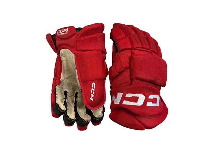 Used CCM UNO PRO STOCK Senior Gloves Red 14" 11873-S000249770