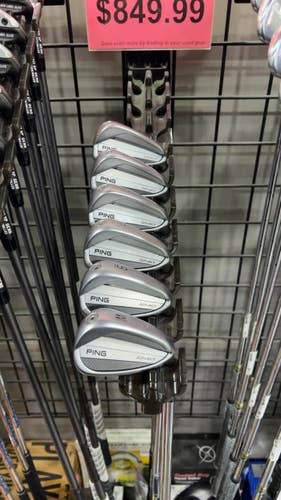 Used Ping I240 BLUE DOT - 6 IRON R FLEX/BLACK DOT Mens Iron Set RH 5I-PW 11605-S000226757