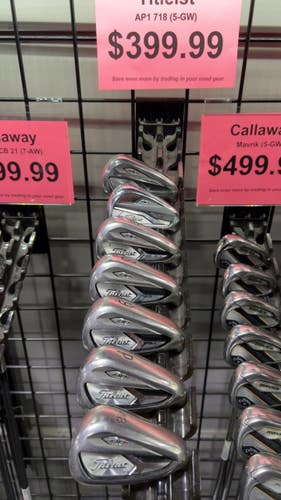 Used Titleist AP1 718 - 6 IRON AP2 718 MISMATCH Mens Iron Set RH 5I-GW/AW 11605-S000225797