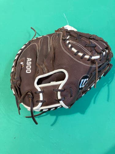 Brown Wilson A900 RH Catcher's Baseball Glove 34" (Used)